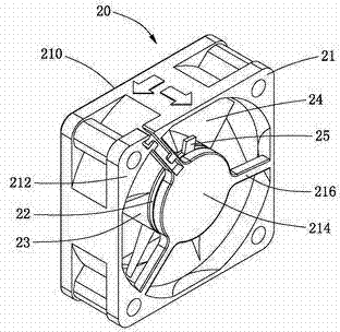Heat radiating fan and power supply device