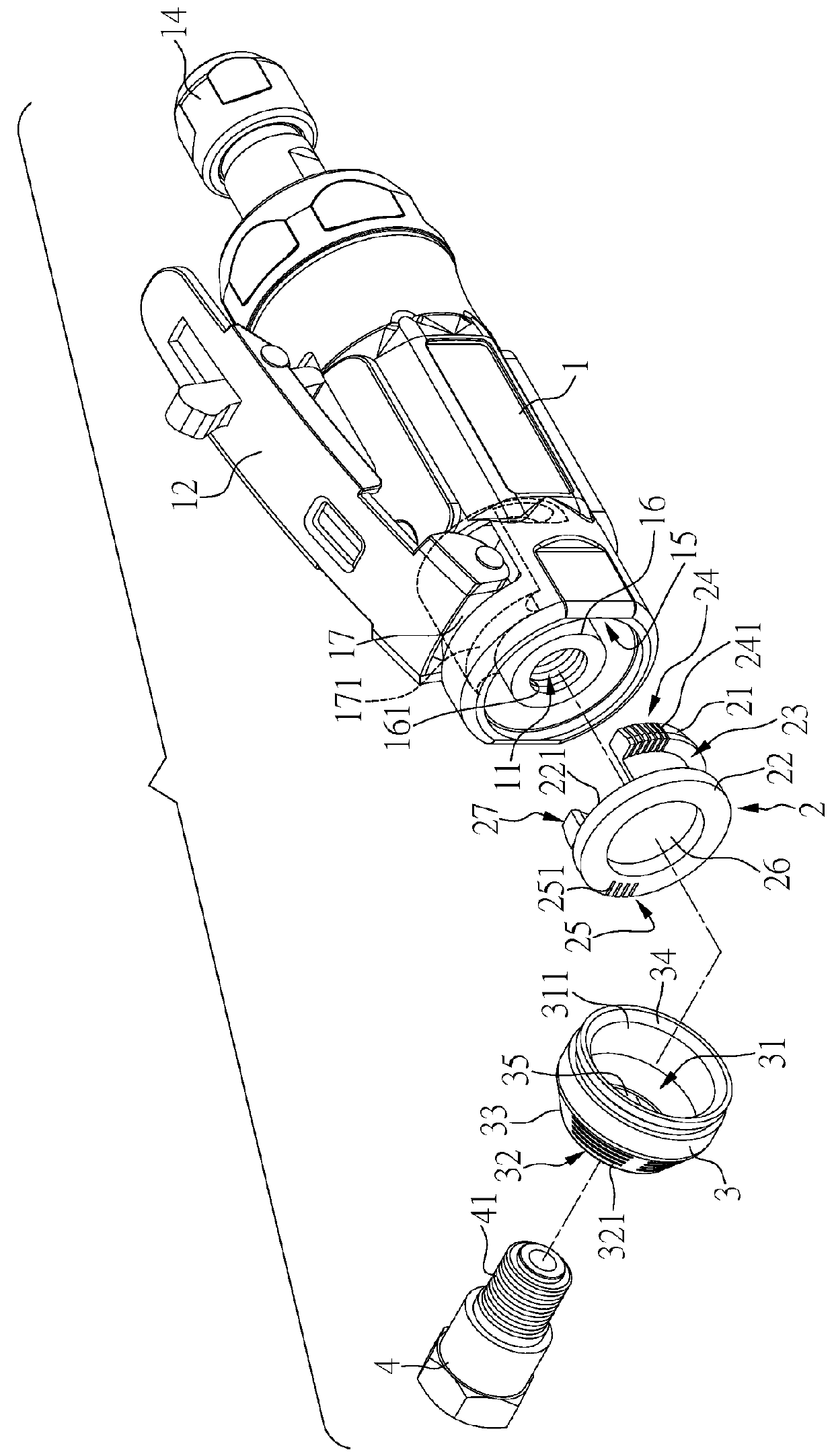 Compressed air tool having silencer structure