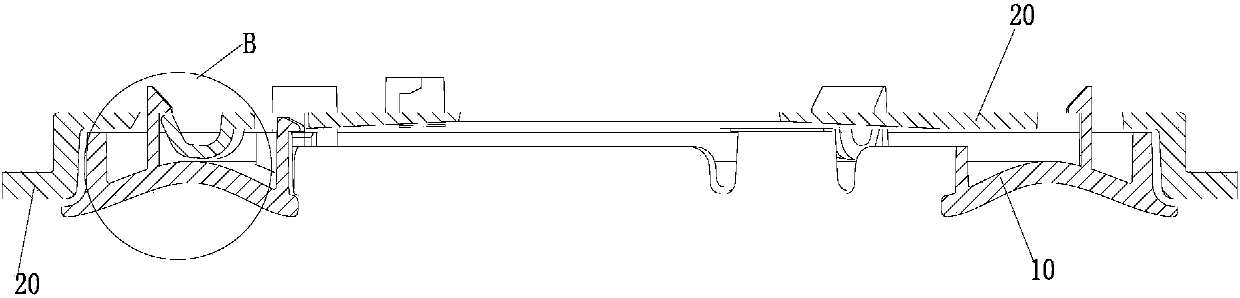 Anti-dropping assembly structure and refrigerator