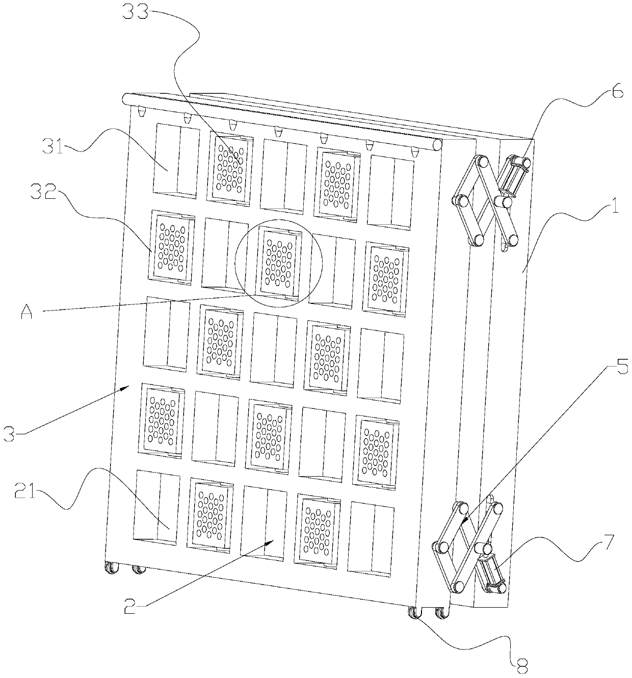 A wall vertical greening system