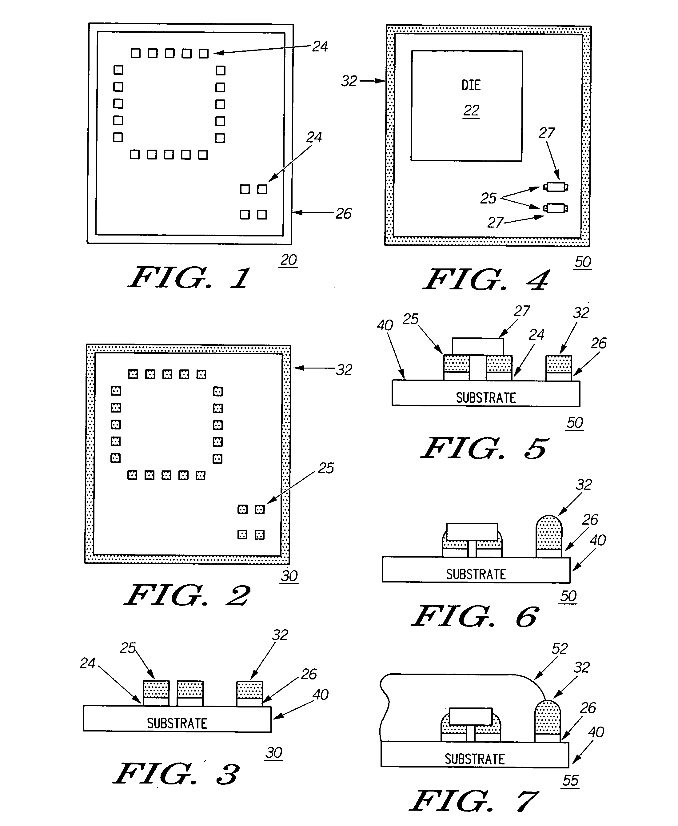 Method for attaching shields on substrates