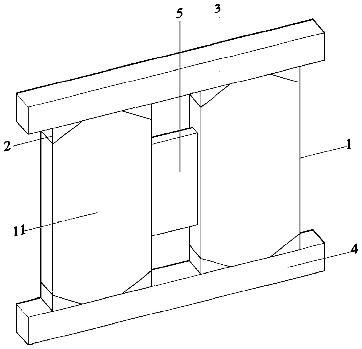 A prestressed self-resetting damage controllable assembled swing wall