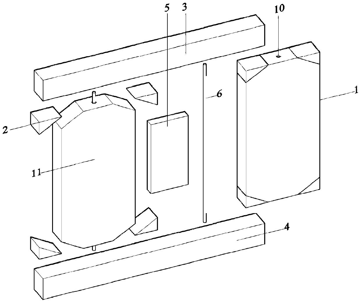 A prestressed self-resetting damage controllable assembled swing wall