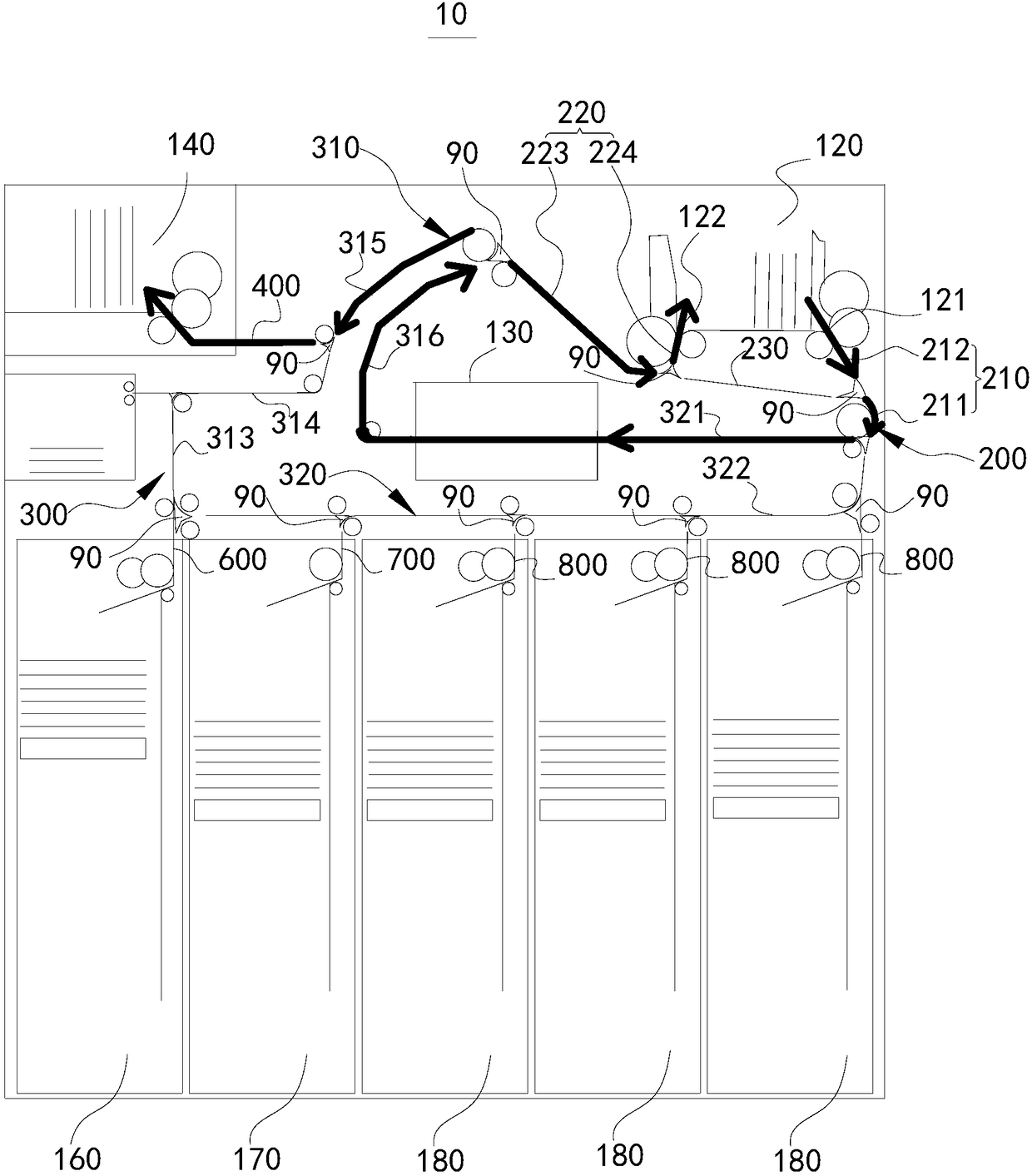 Banknote processing device and banknote processing method