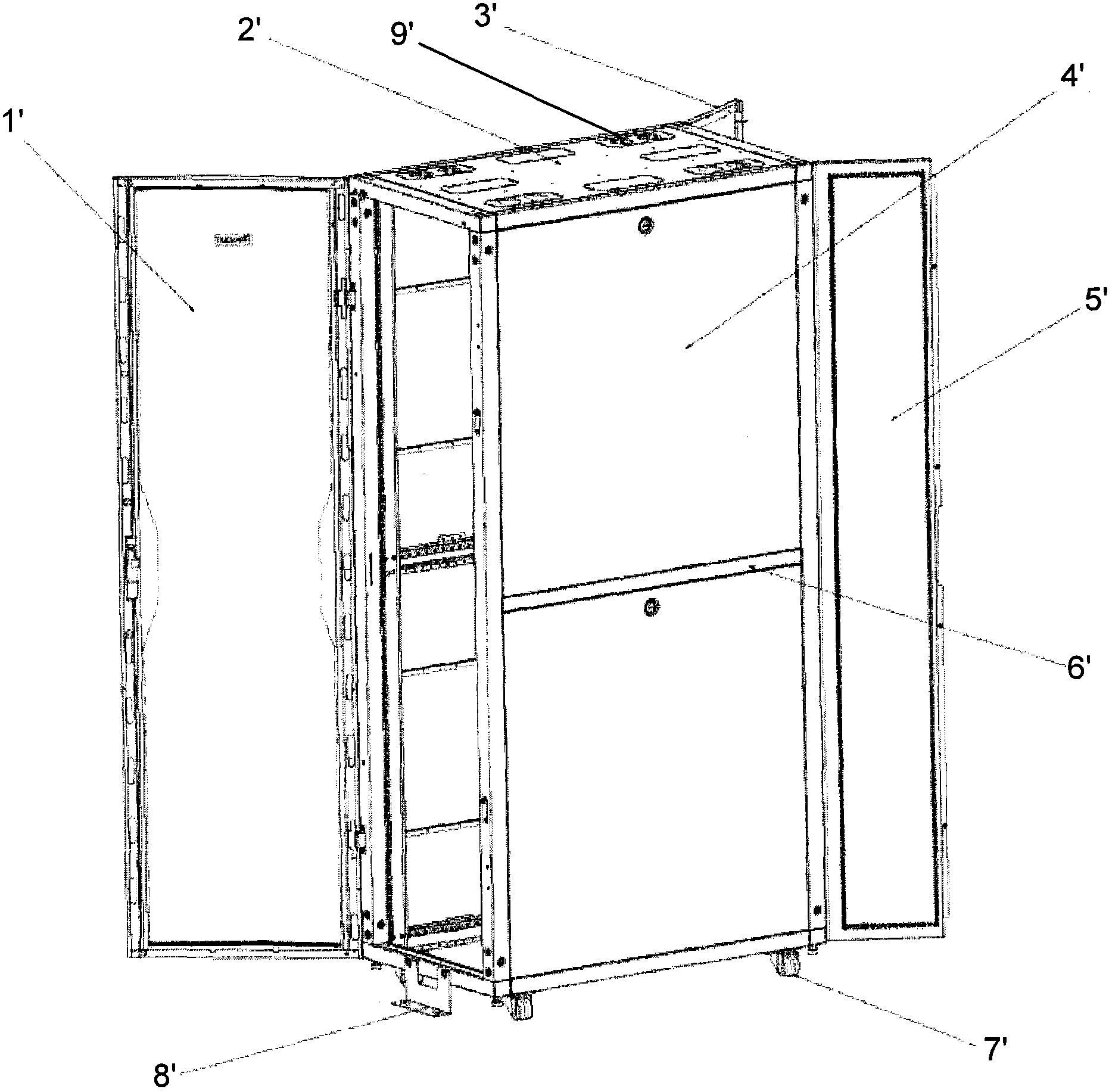 Detachable assembled cabinet