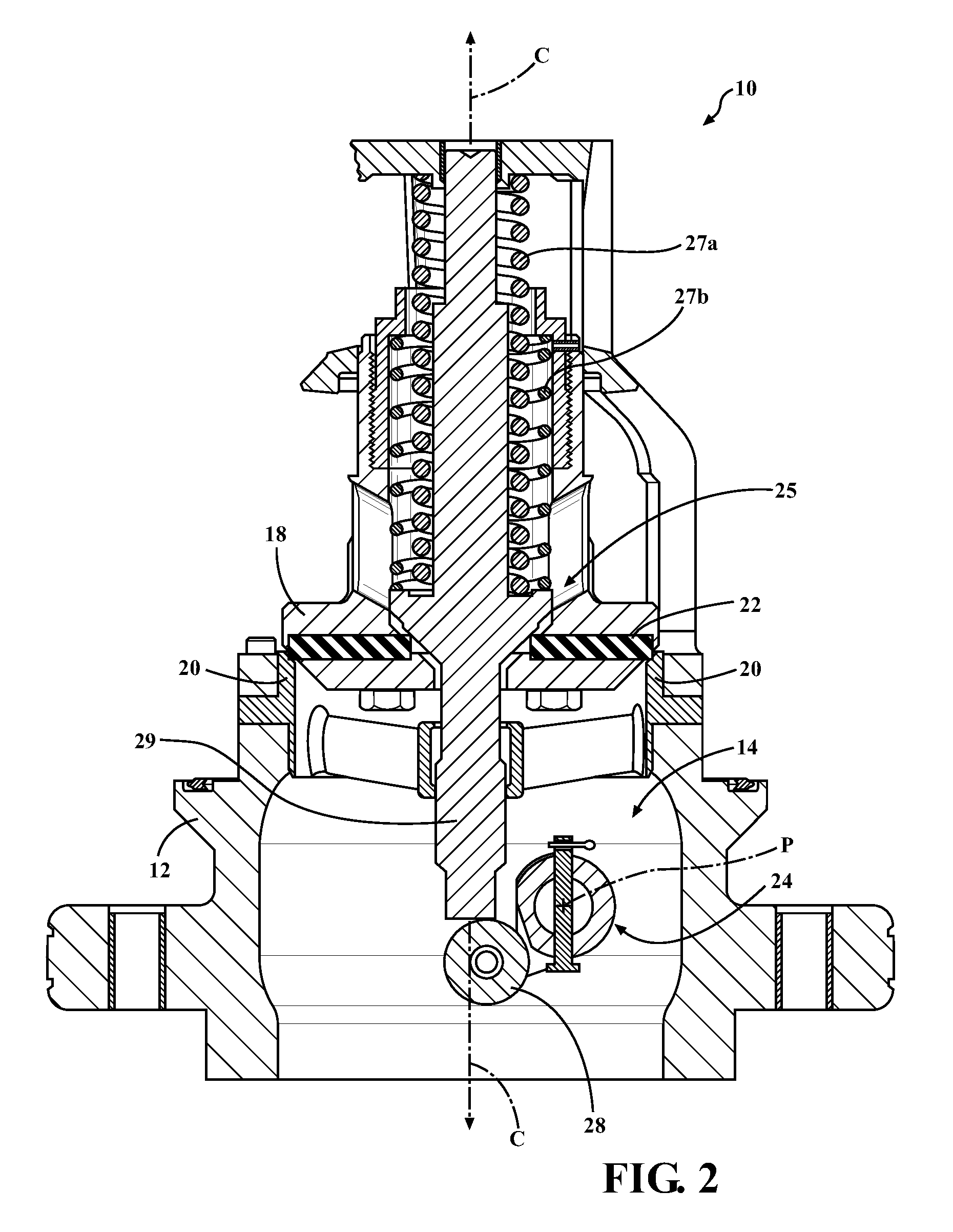 Valve assembly and method