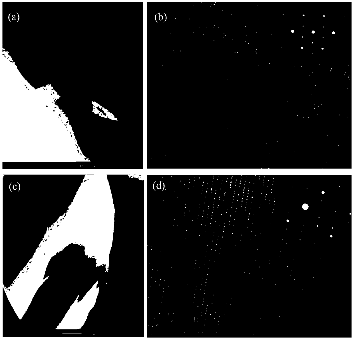 A kind of preparation method of large particle powder transmission electron microscope sample