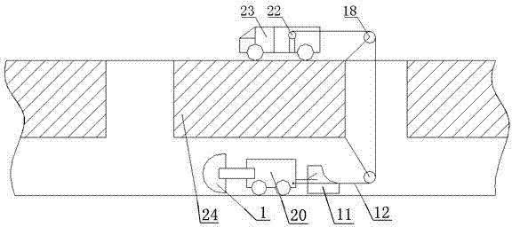 Pipeline dredging method and pipeline dredging robot