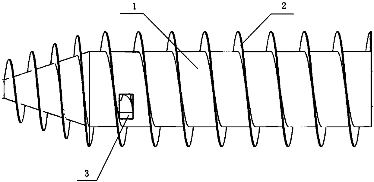 Front spiral guiding device for horizontal spiral centrifuge cavitation resisting