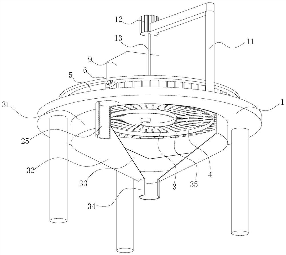 Shell breaking, separating and cleaning device for margarya melanoide processing