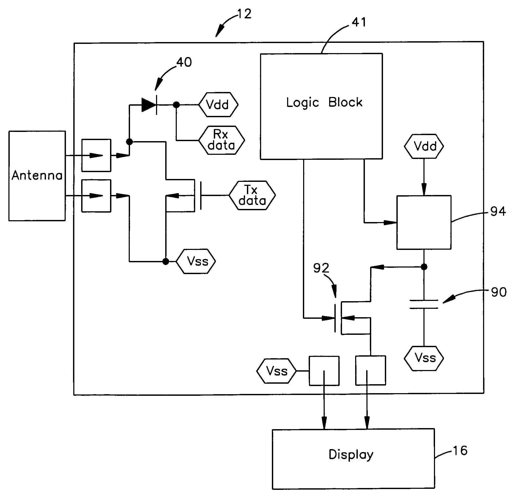 Radio frequency identification device with visual indicator
