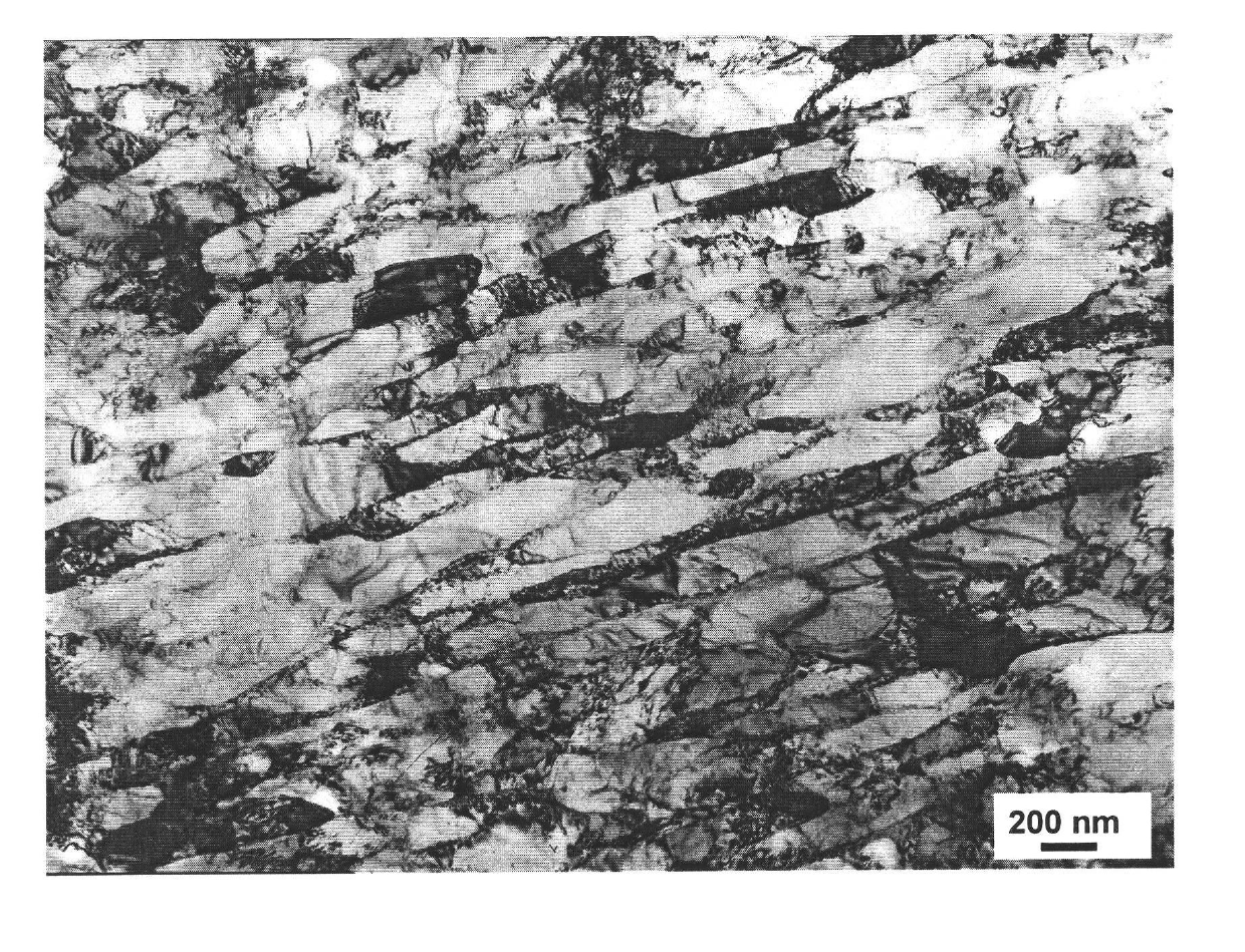 Block nano structure low-carbon steel and manufacturing method thereof