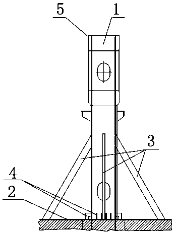 A kind of installation method of ro-ro movable deck guide rail structure