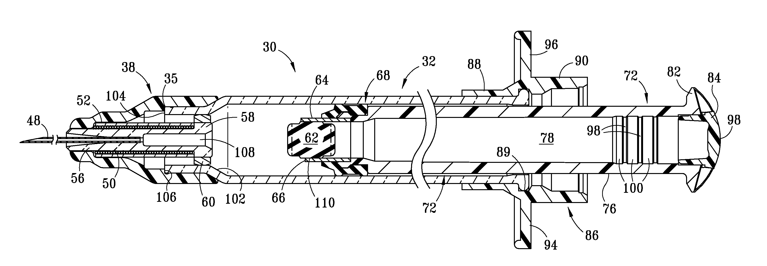 Glass Syringe with Retractable Needle