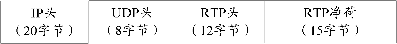 Method, device and system for transmitting RTP (Real Time Protocol) message