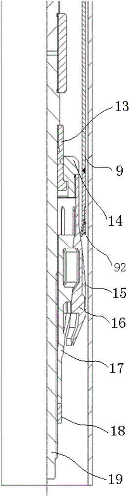 A kind of sealing anchoring member for casing subsidy and its installation device