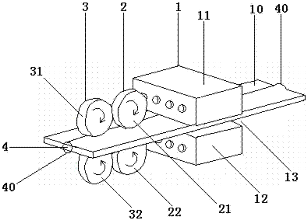 A hot rolling deformation device and process method for processing magnesium alloy welded joints