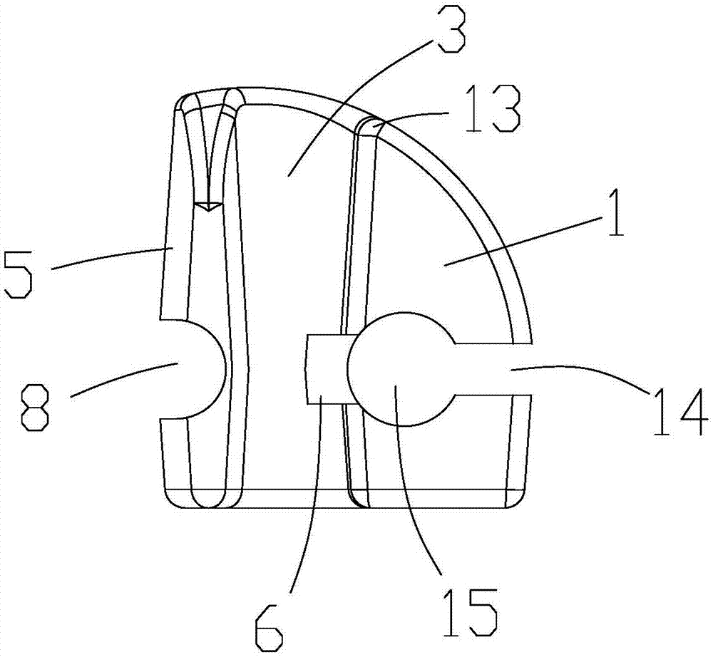 Semicircular zipper tooth