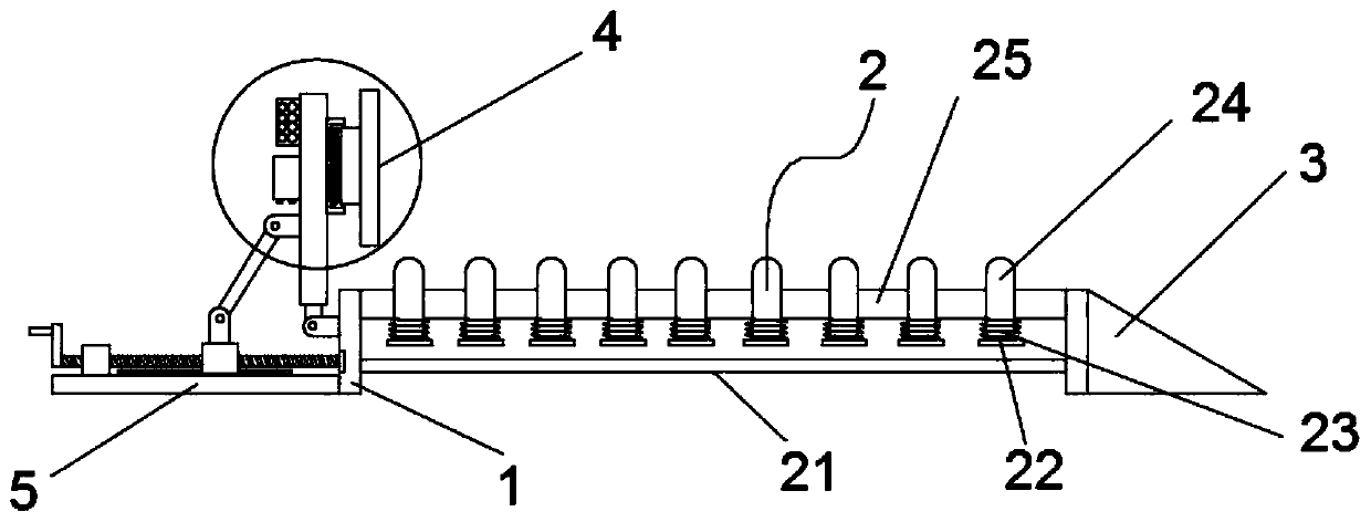 Vehicle slipping preventing device for parking lot