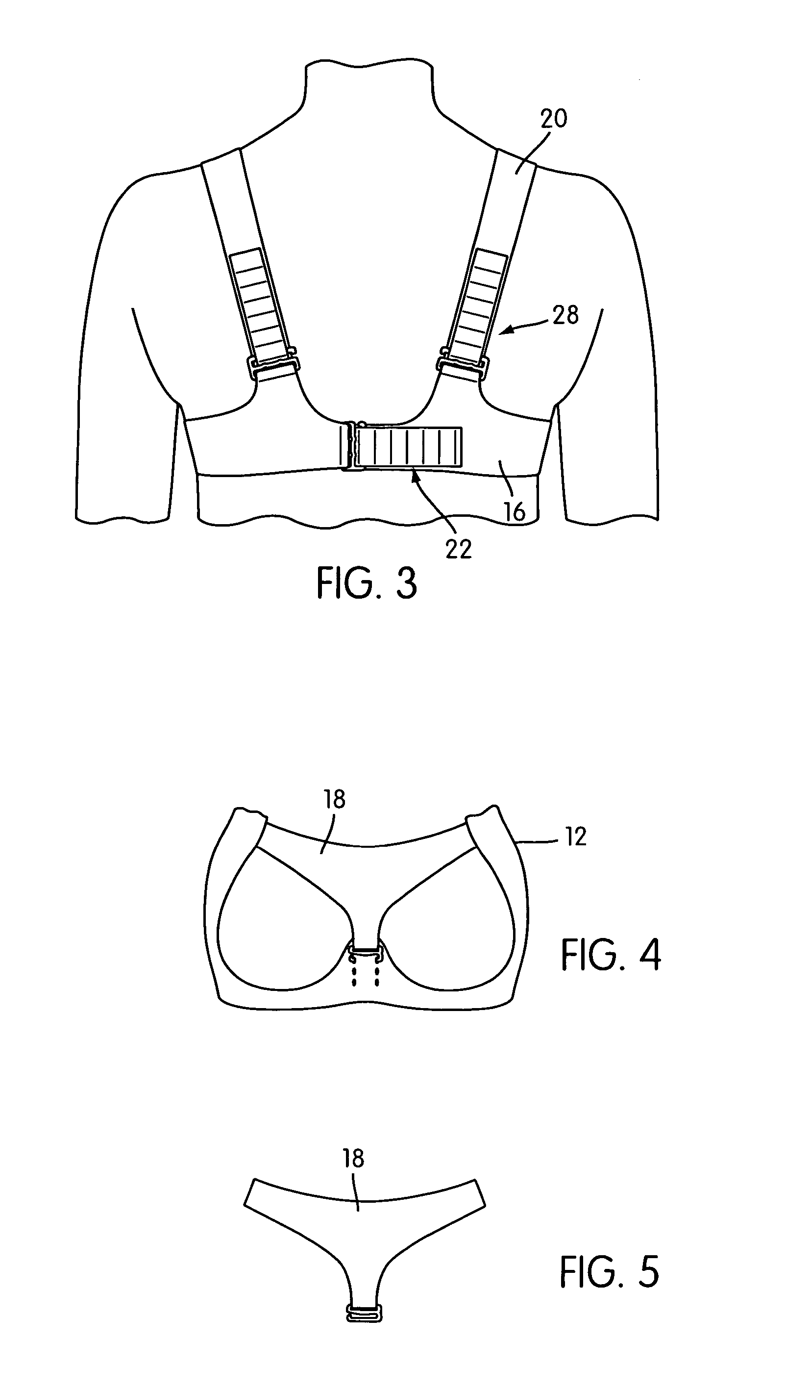 Athletic bra with adjustable support system