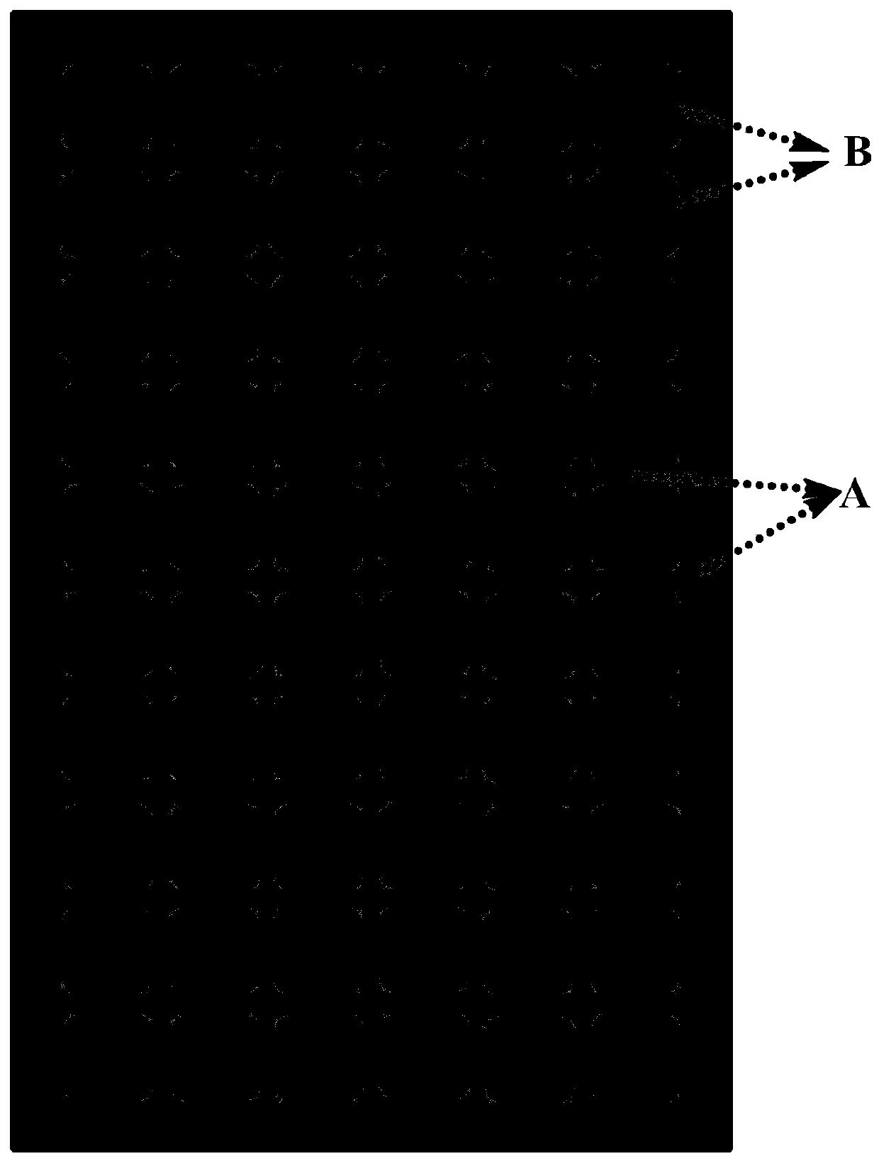 A patterned transparent backsheet material