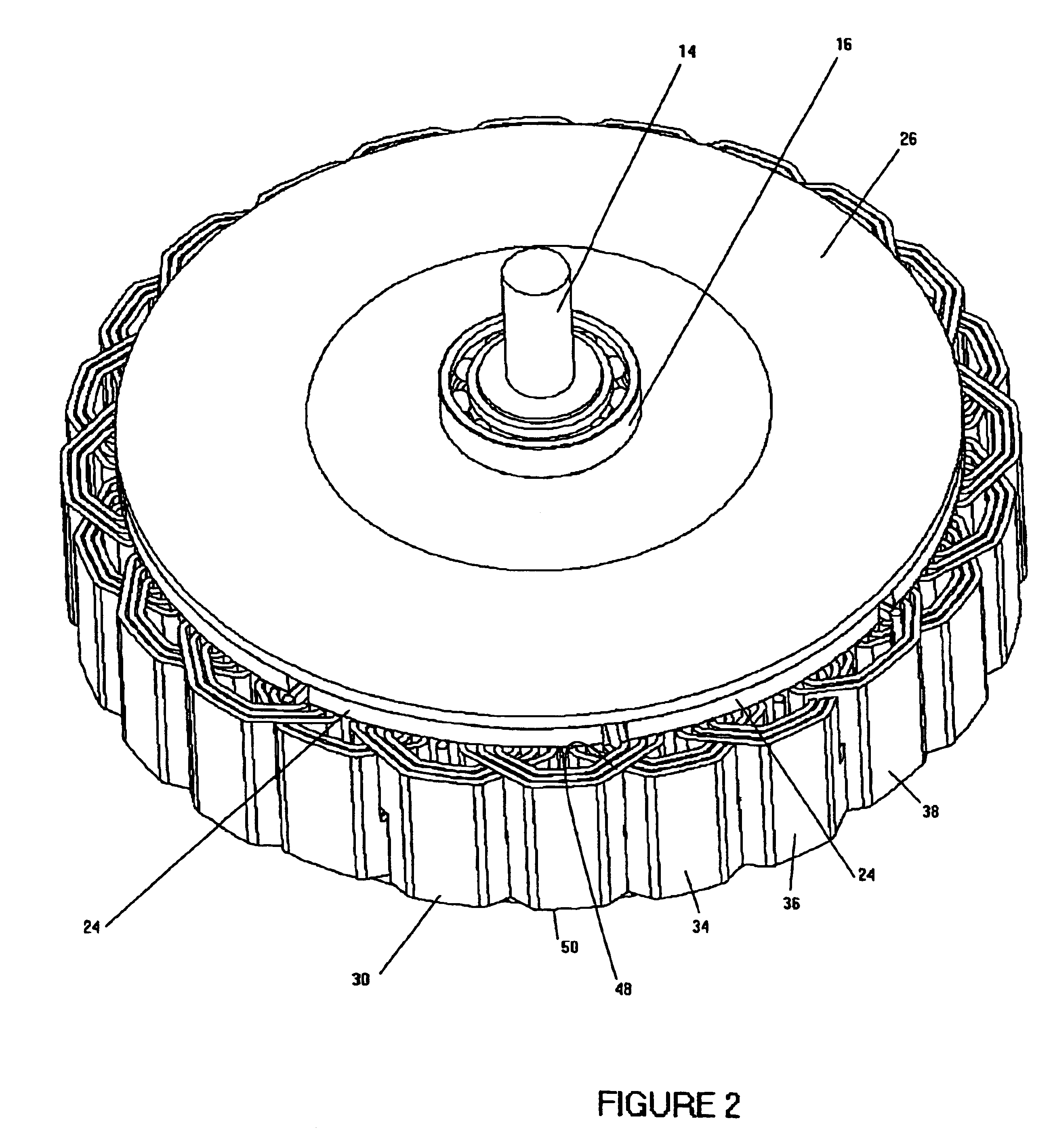 Electromotive devices using notched ribbon windings