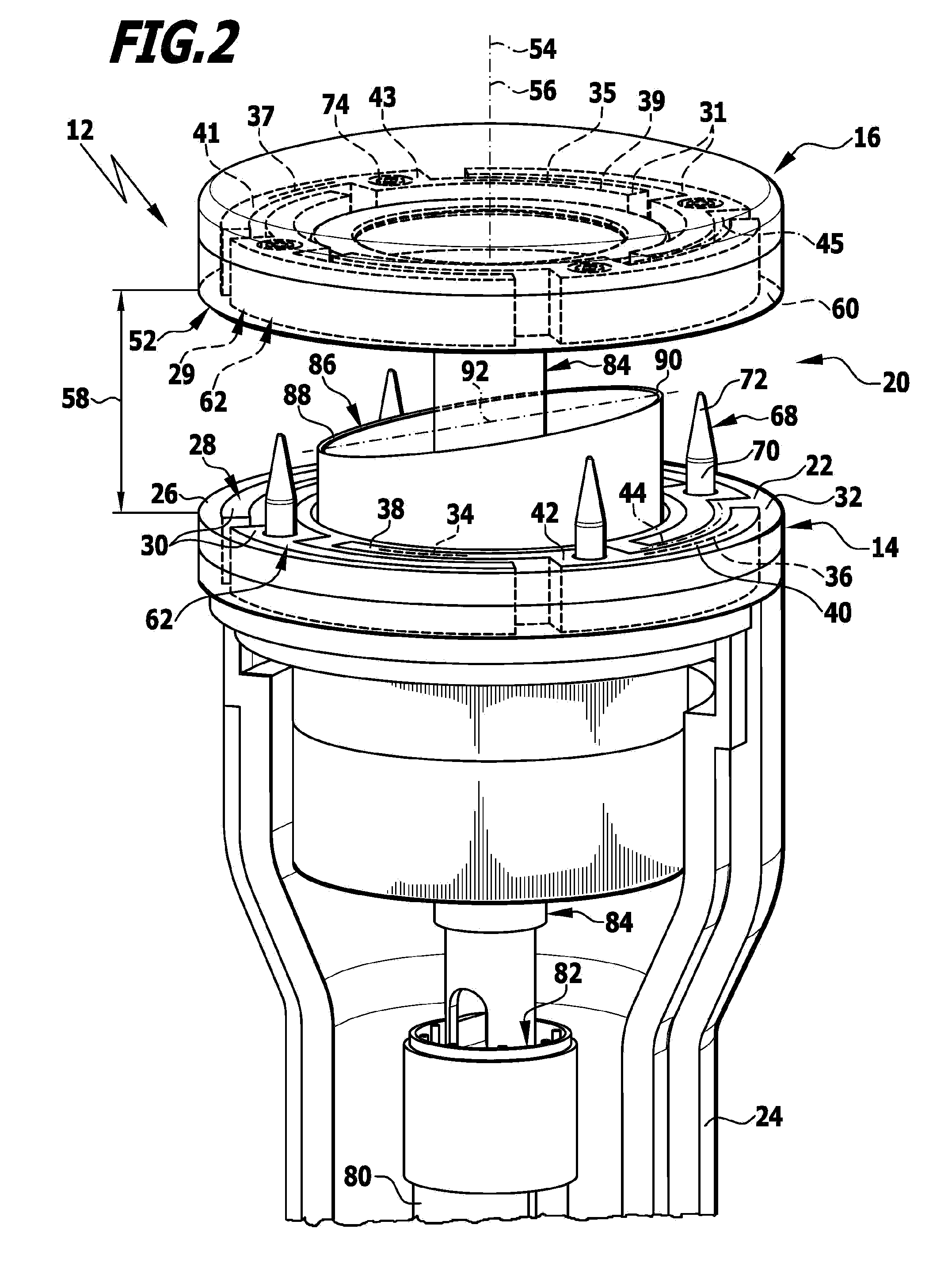 Surgical system for connecting body tissue