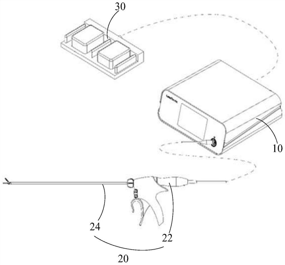 Method and system for searching acoustic resonant frequency of ultrasonic knife and ultrasonic knife