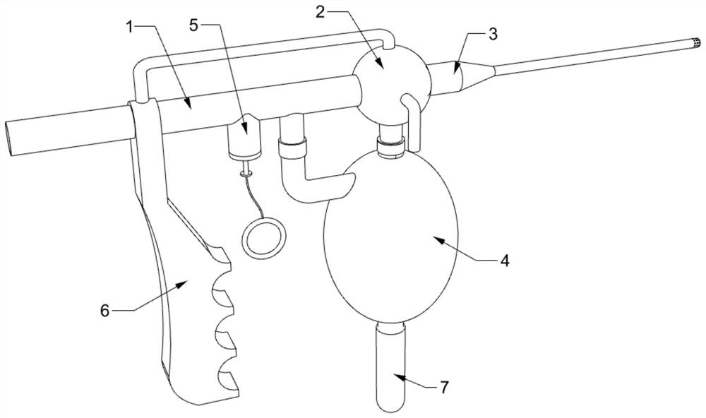 Sputum suction device for pediatric nursing