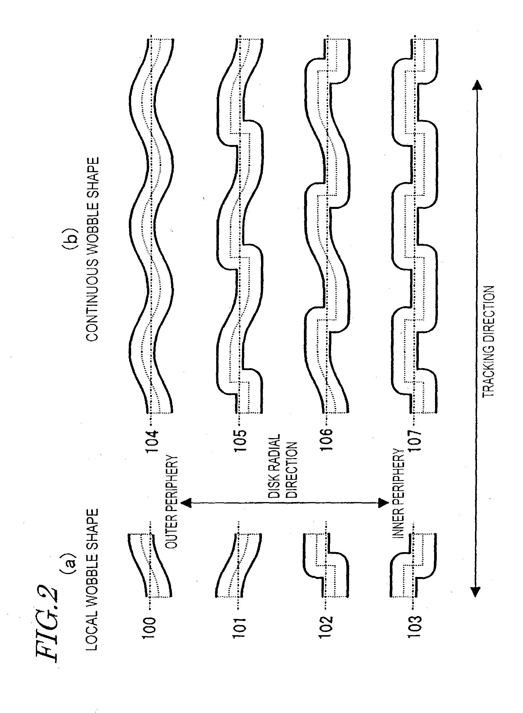 Optical disk having wobble patterns representing control information