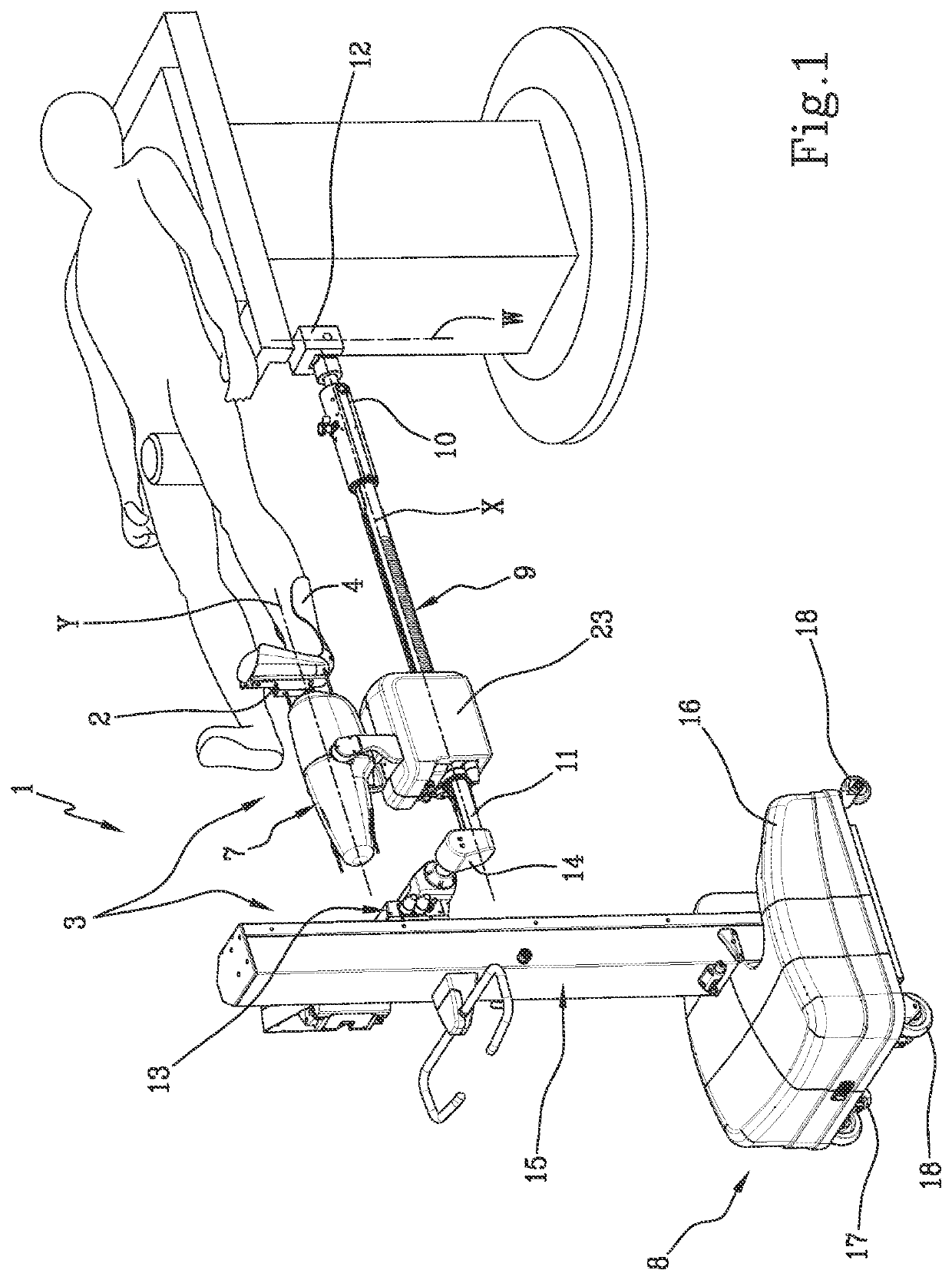 Positioning apparatus of a patient's limb