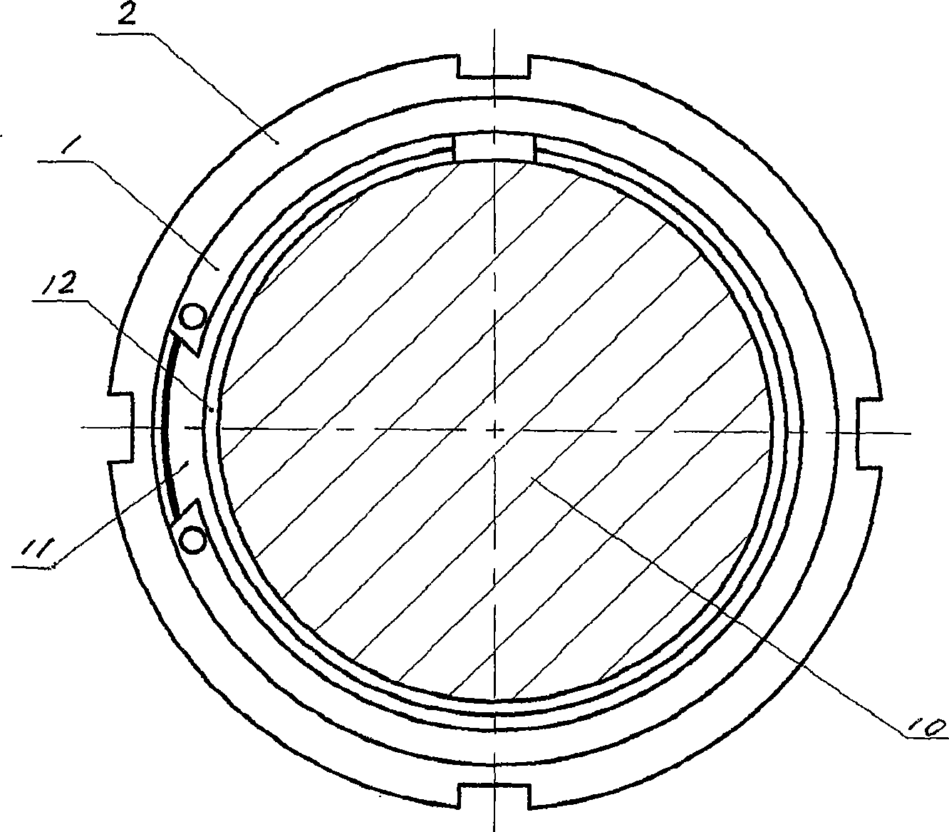 Locking device for bearing with extended inner ring