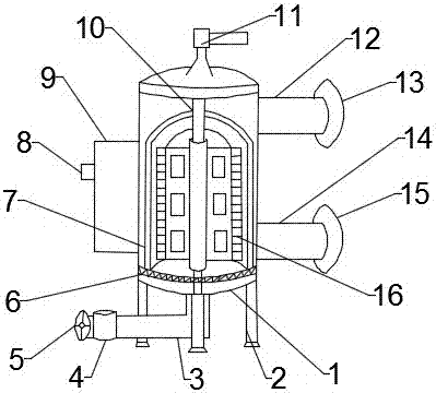 Backwashing device for automatically flushing agricultural irrigation filter screen