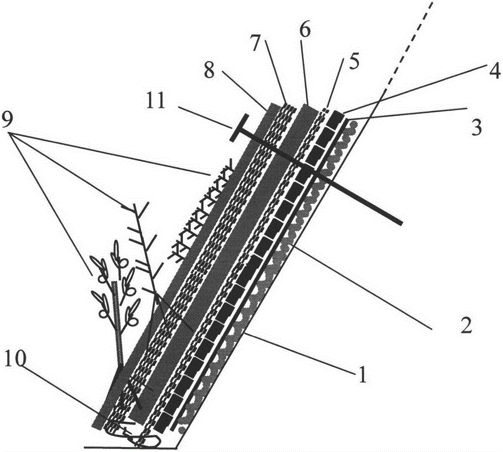 An ecological protection method suitable for phosphogypsum storage yard