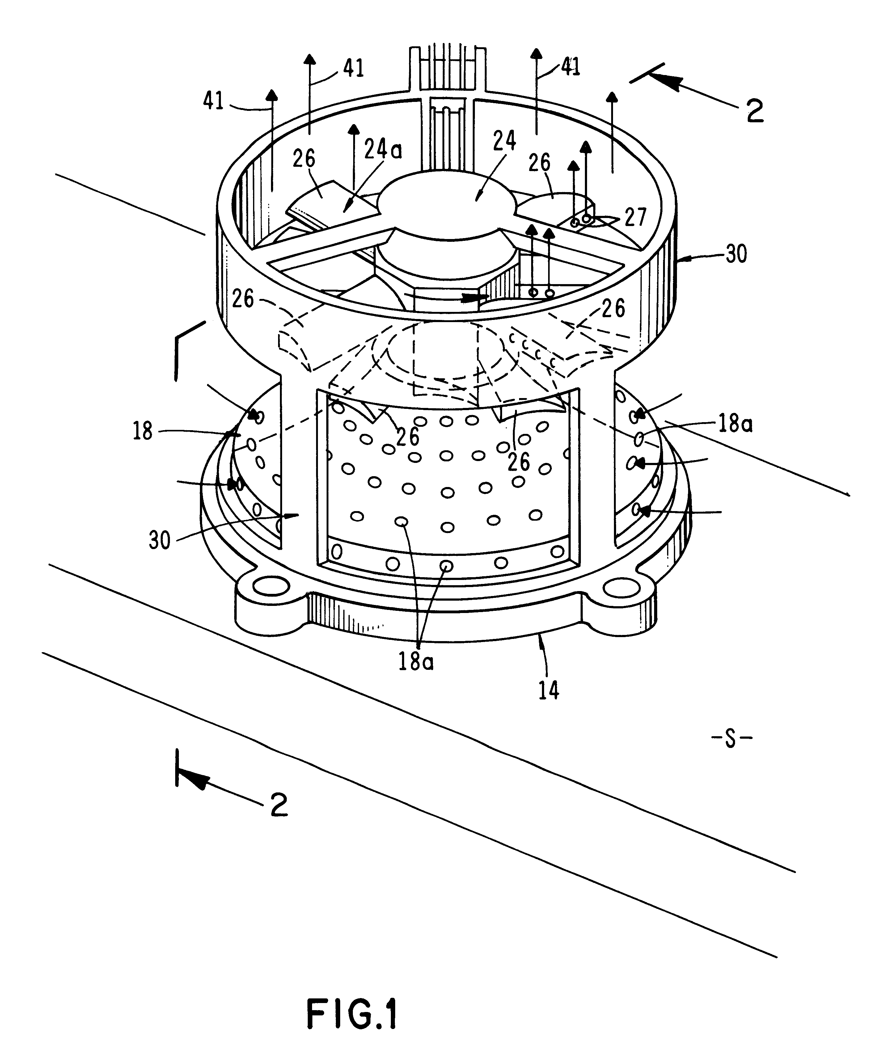 Apparatus for cooling a heat producing member