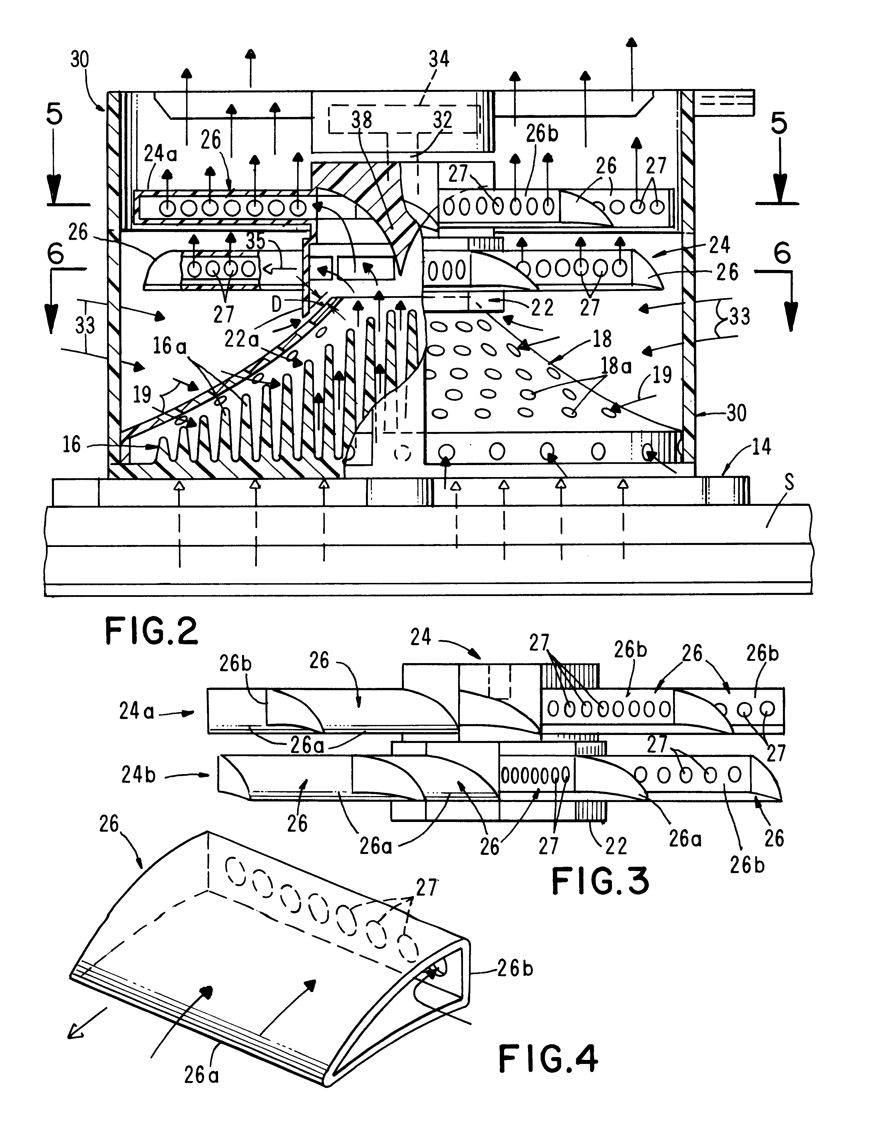 Apparatus for cooling a heat producing member