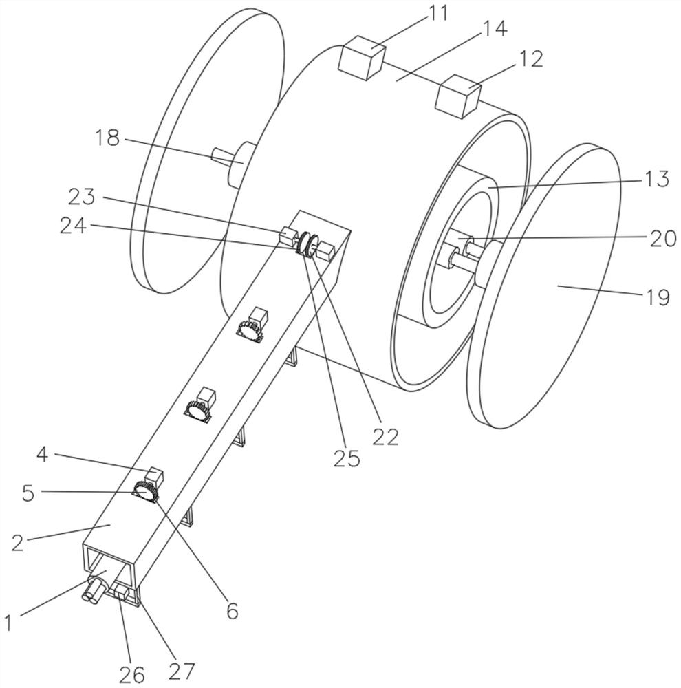 A self-propelled cable laying device