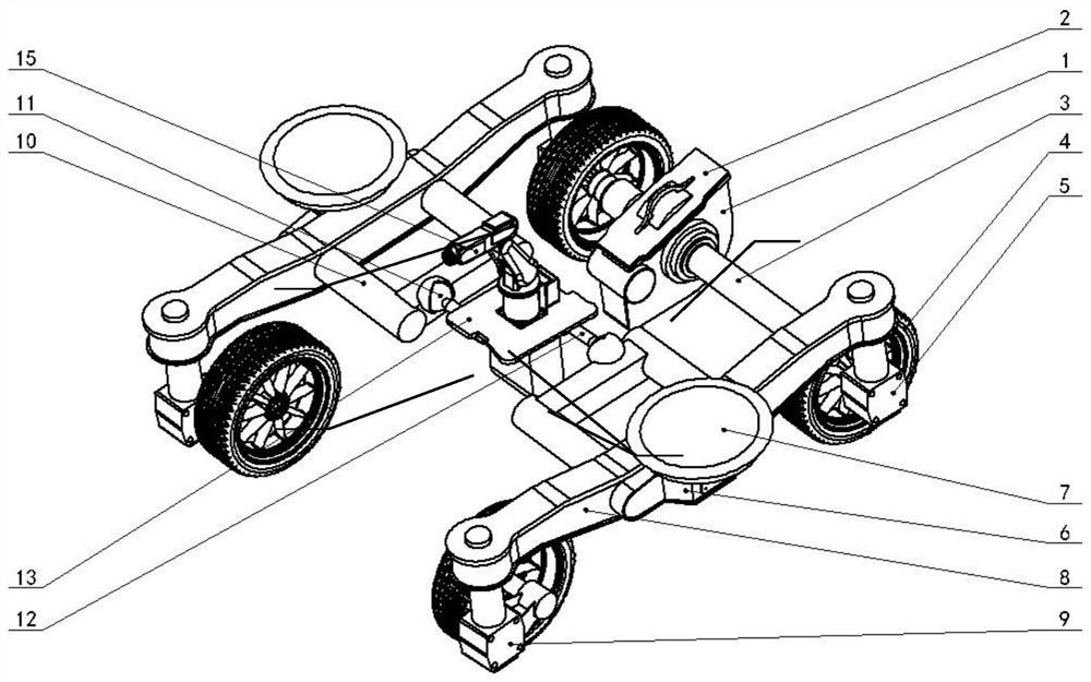 Old pipeline inspection robot based on telescopic wheel train