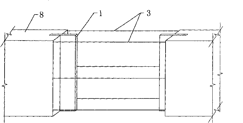 Post-pouring type deformation device and construction method thereof