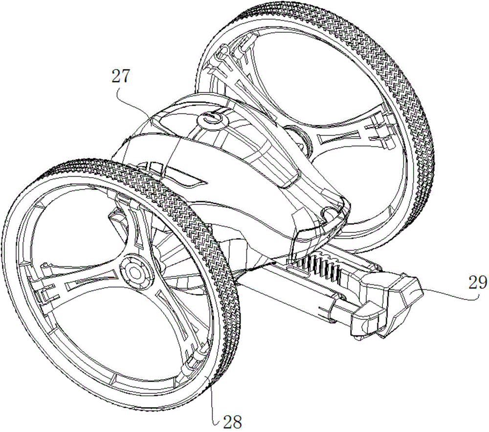 Intelligent jumping toy car and preparation method thereof
