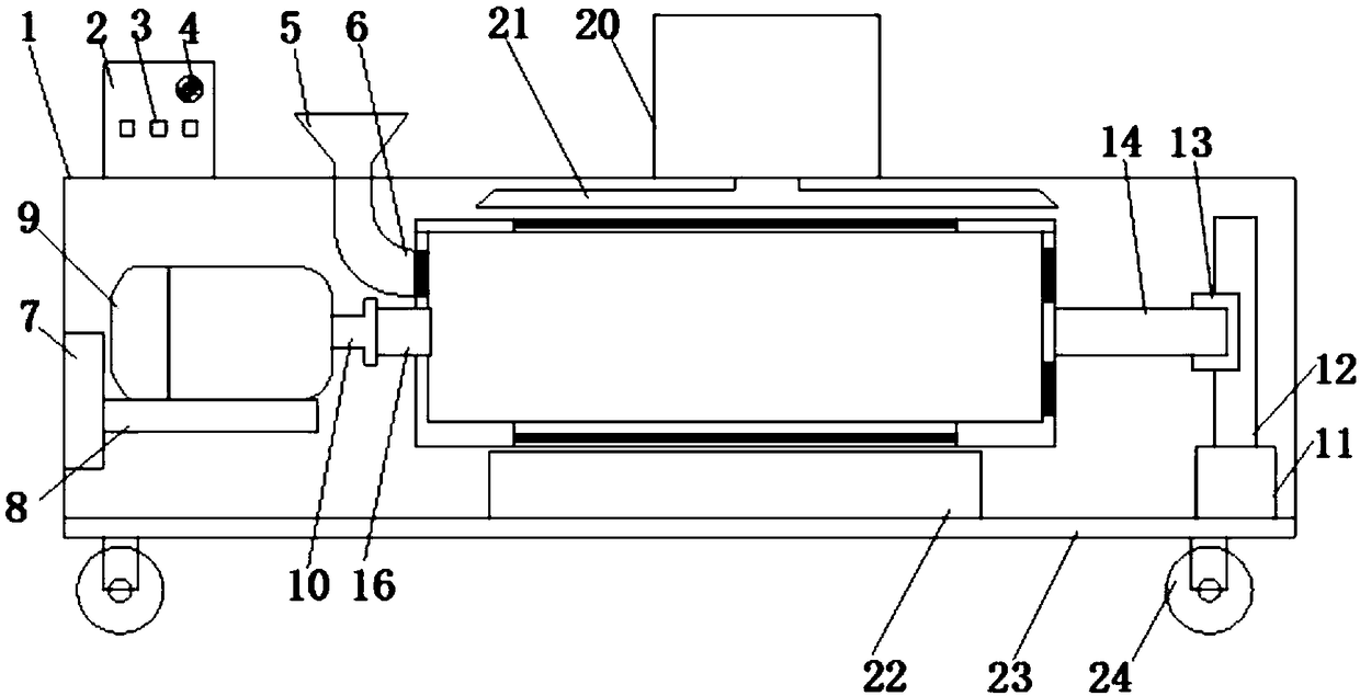 Tea dust separating device for tea leaf production