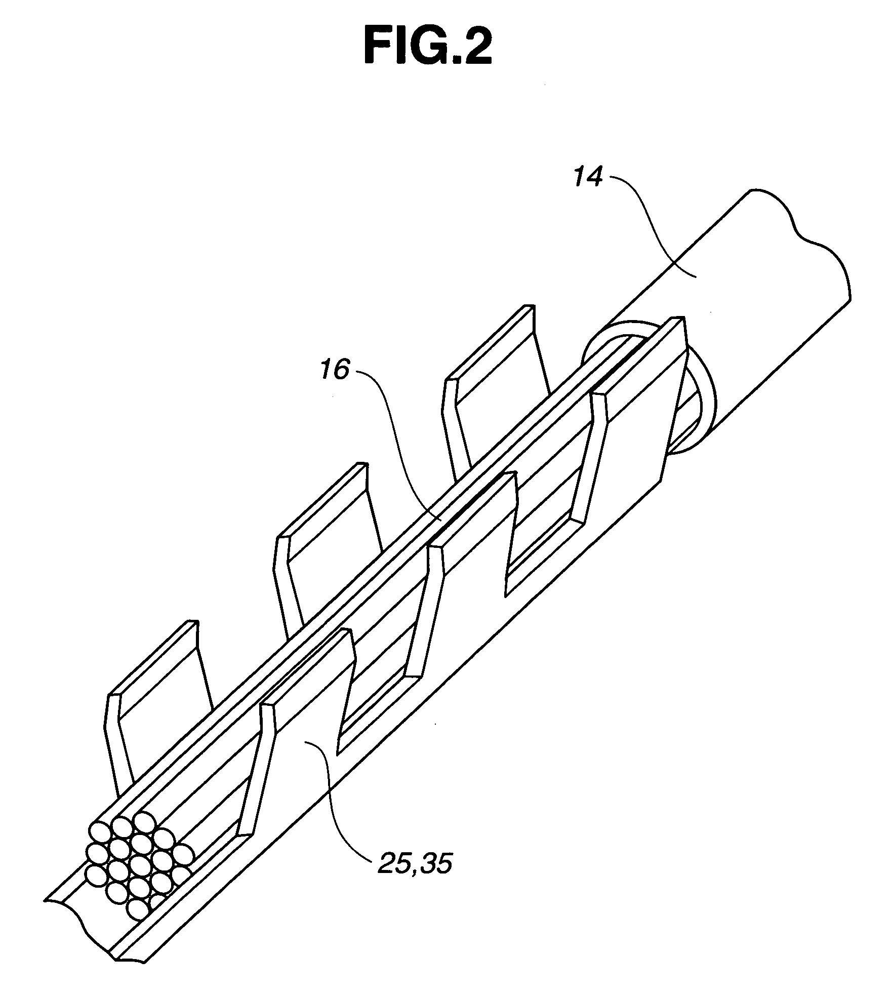 Crimp contact and gas sensor