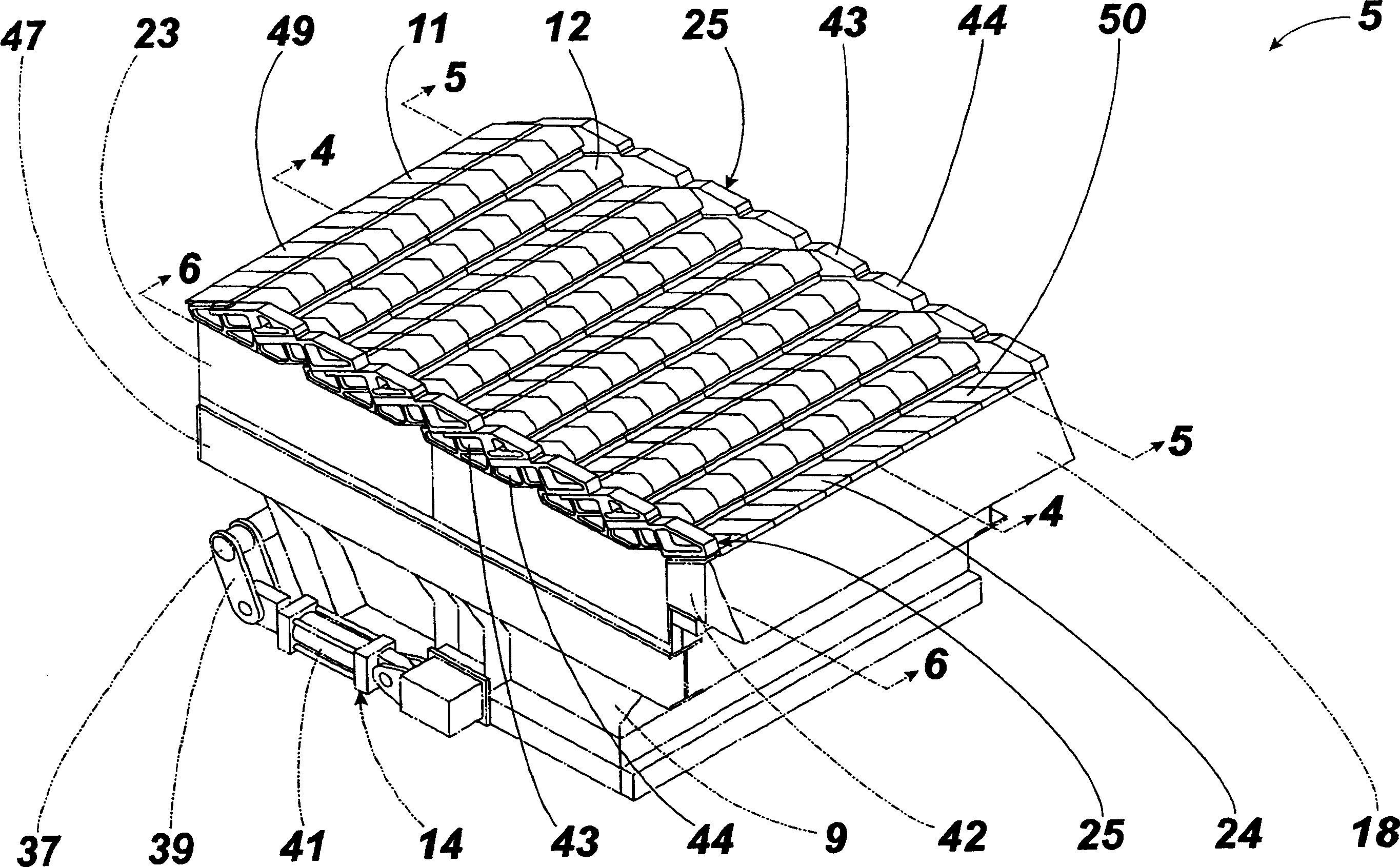 Step motor-driven grate burniag device of garbage furnace