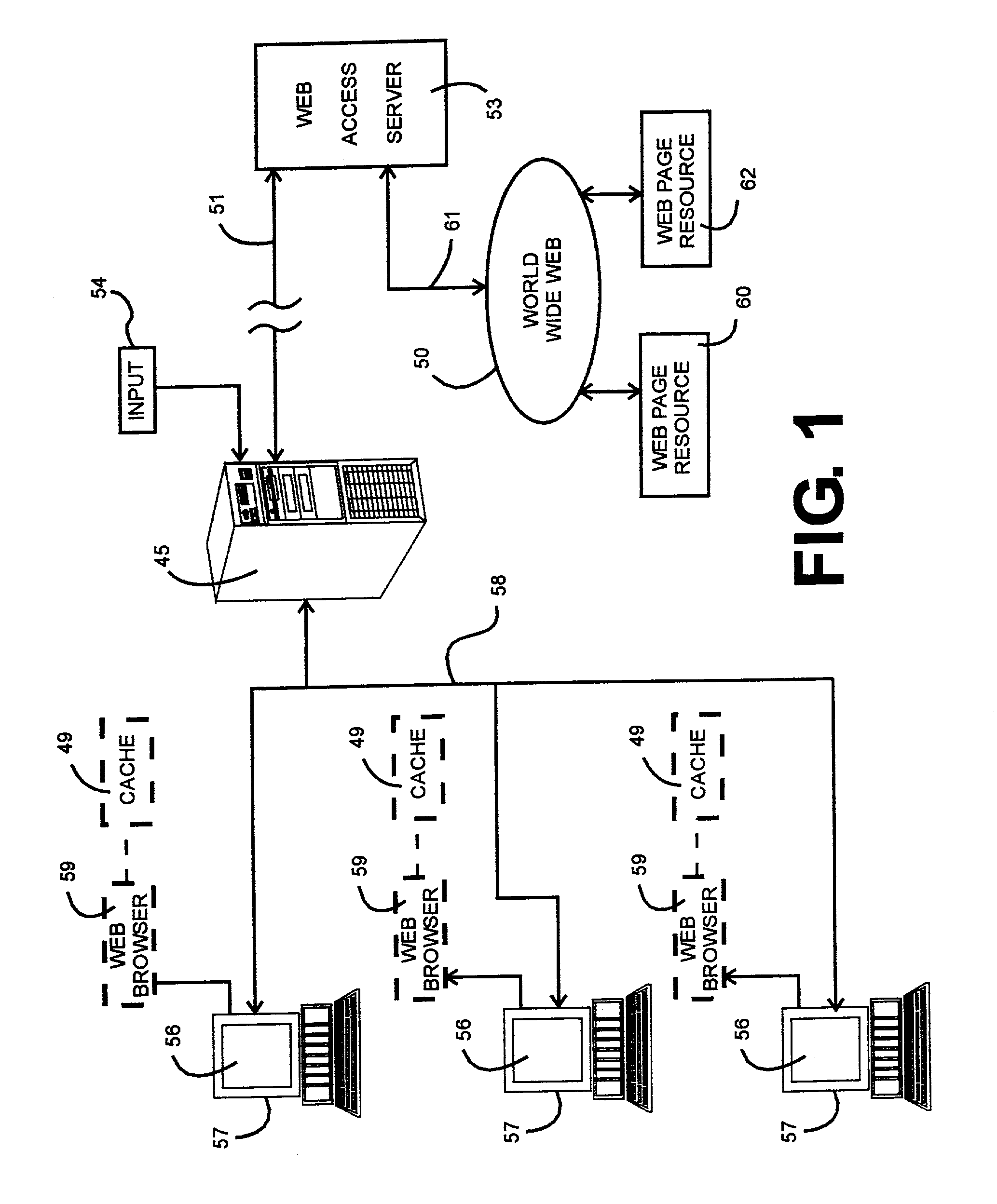 Distributing computer programs to a customer's multiple client computers through a hypertext markup language document distributed to and stored on the customer's network server computer