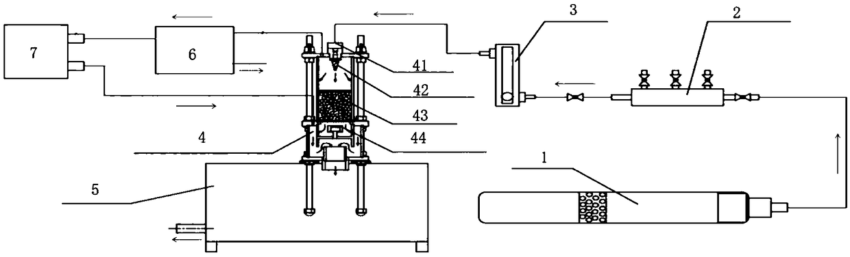 Device and method for dynamic separation of water and gas in natural gas hydrate drilling fluid