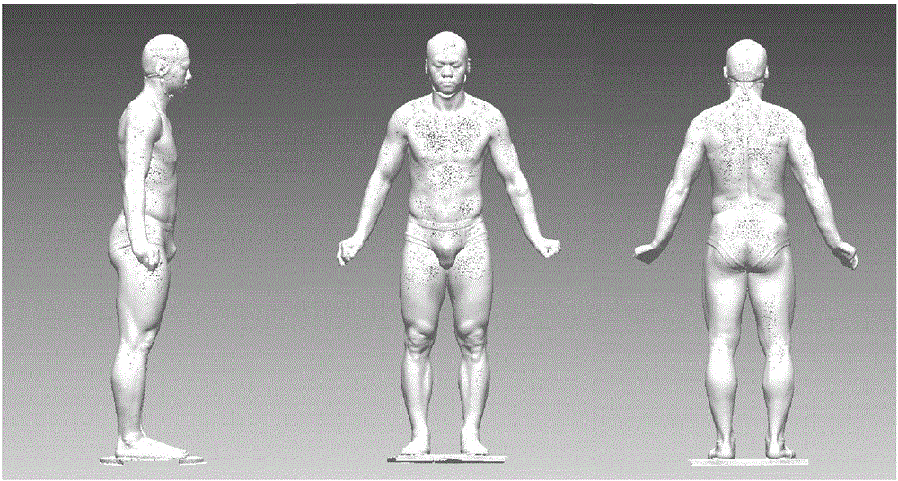 Method for measuring skin deformation of human body during full swing motion of golf