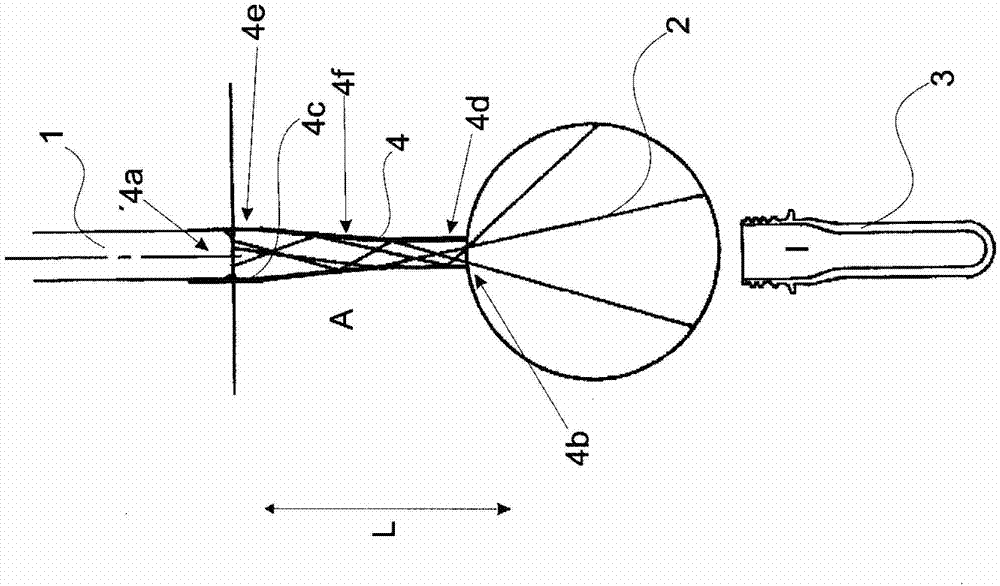 Device and method for sterilization of the internal walls of containers with a reflector device for e-beam