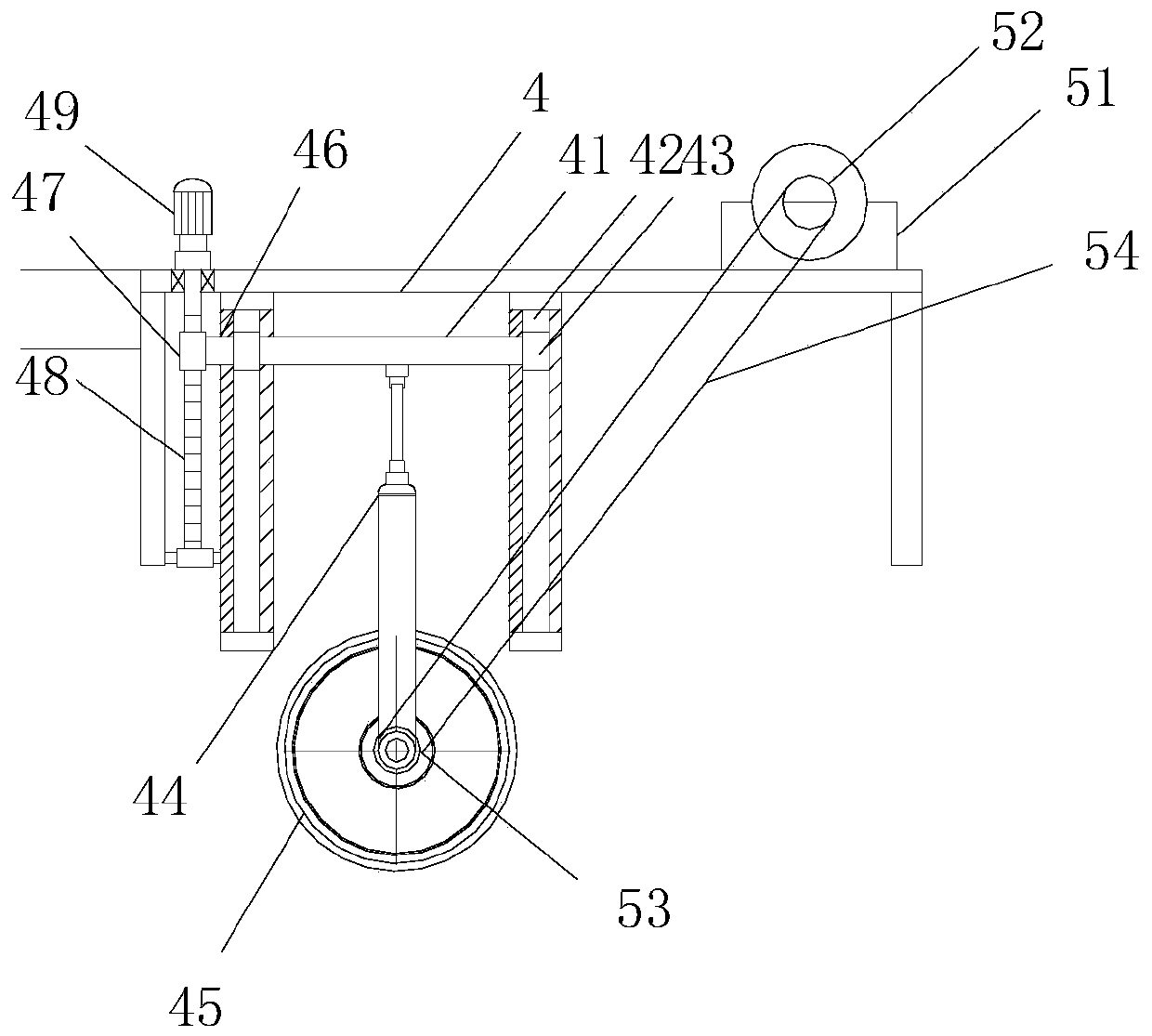 Cement troweling device for building foundation