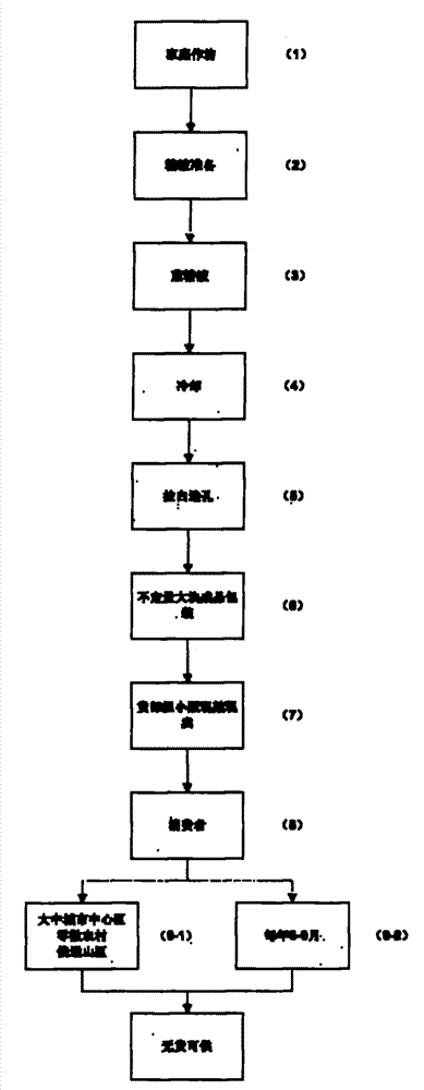 Processing flow and process method of maltose and package label of usage and storage method