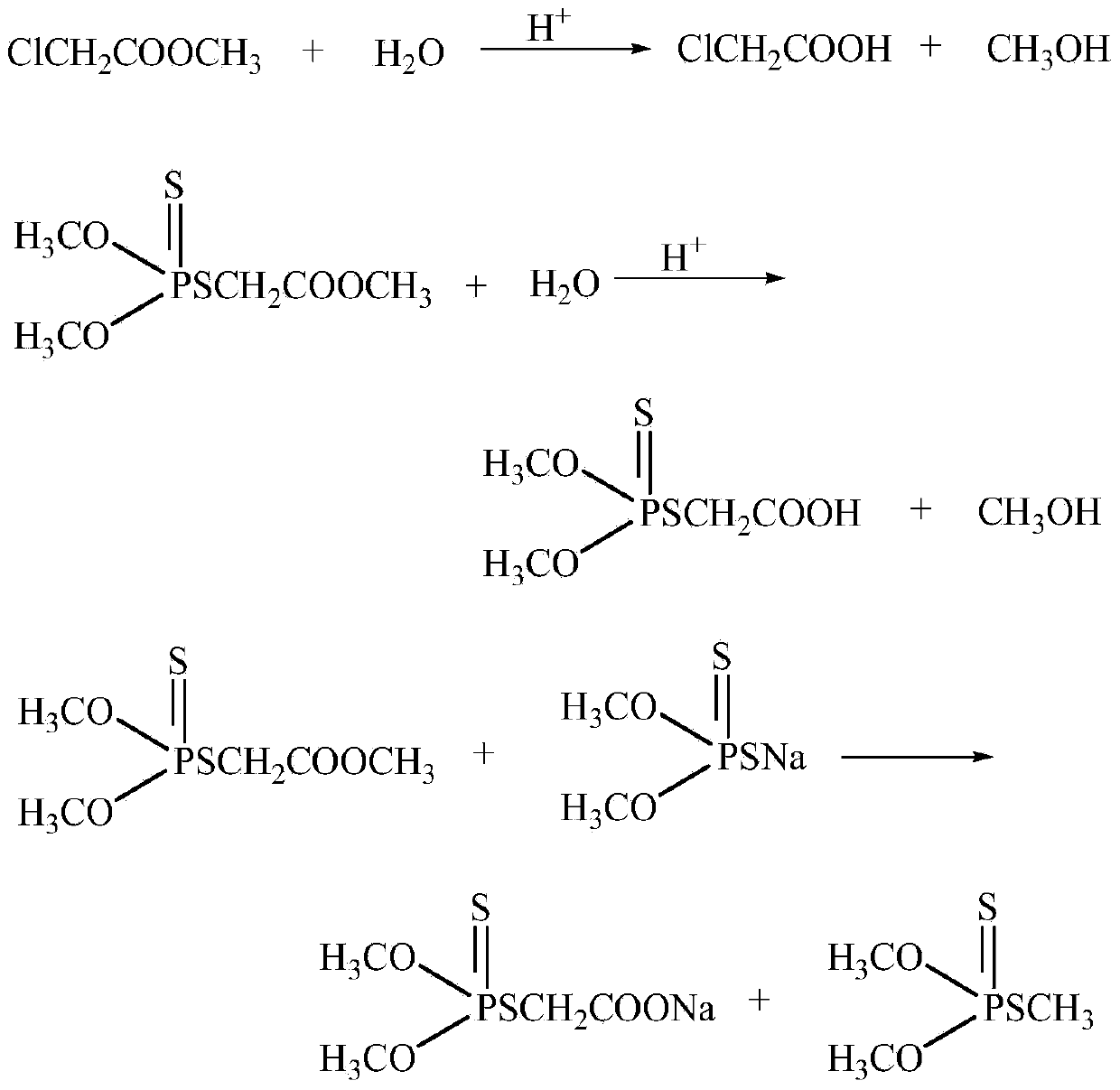 Synthetic method for thiophosphate